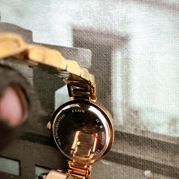 Fossil BQ3517 Karli Mini Three-Hand Rose Gold-Tone Stainless Steel Watch main image 4